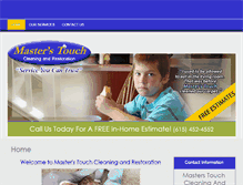 Tablet Screenshot of masterstouchcleaning.net